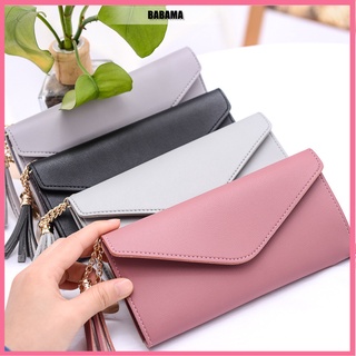 BABAMA #6022 Fashion lady wallet simple zipper wallet long hand wallet soft PU leather wallet