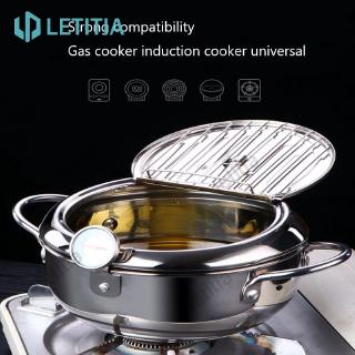 【letitia.ph】 Temperature control fryer mini stainless steel frypot induction cooker universal 20cm ~