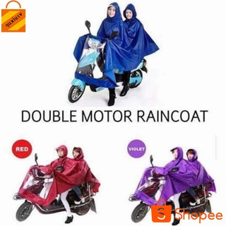 Dual Motor Raincoat Couple Double Motorcycle Raincoat