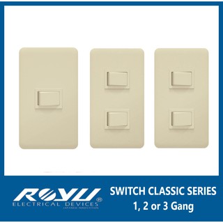 Royu Switch Classic Series 1,2,3 Gang