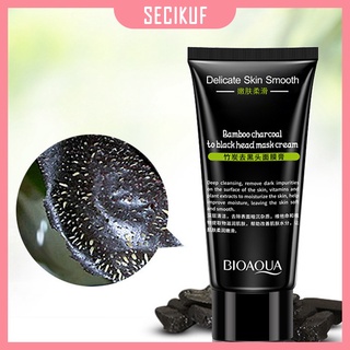 Secikuf Bamboo Charcoal Facial Mask Cream Moisturizing Blackhead Remover Depth Clean Pore Dirt (1)