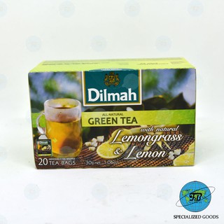 DILMAH Green Tea With Natural Lemongrass & Lemon ( 30g)