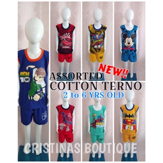 ASSORTED TERNO COTTON SHORT FOR KIDS (2 TO 6 YEARS OLD)