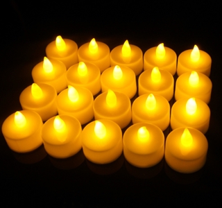 Color Yellow MINI Led candle with battery(color warm white)