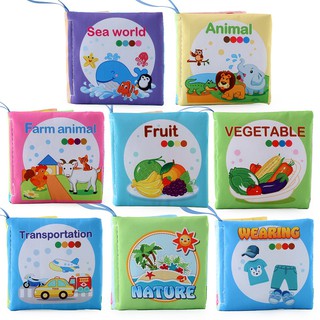 Baby Cloth Book Baby Educational Toy Cloth Kids Book Reading Books For Early Learning (1)
