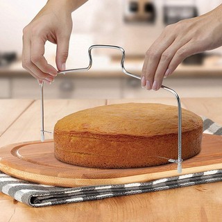 Adjustable Wire Cake Slicer Leveler Stainless Steel Slices Bread Cutting Pizza Dough Cutter Bakeware Trimmer Tools (1)