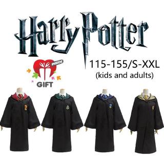 Harry Potter Gryffindor Slytherin Hufflepuff Ravenclaw Magic Robe Costume Manteau kids and adults