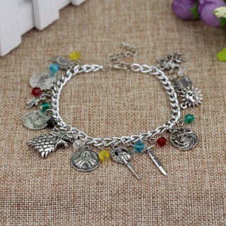 Game of Thrones Wolf Head Rights Game Bracelet Women's Combi (4)