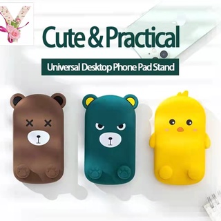 yy.Cute Cartoon Bear Portable Cellphone Holder Mobile Phone Stand Foldable Lifting CP Stand (1)