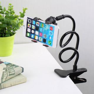 (^_-) 2020 New Lazy Mount Double V Clip Cell Phone Holder Clamp Flexible 360°Goose neck / COD
