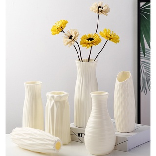 < Hot > Unbreakable Plastic Vases Nordic Style Flower Vases Small Vase for Office Home Decorative Bedroom Decoration