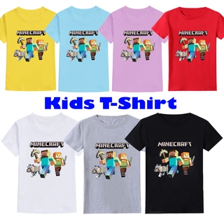2021 Minecraft T-shirt kids T-shirt short-sleeved tops boys shirts children's clothing