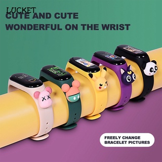 LK Cute Cartoon Led electronic Wristband Children Silicone Watch Mickey Pikachu