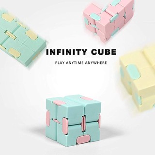 【littlebaby】New Magic Fidget Cube Infinite Cubes Sensory Stress Relief Decompression Cube Vinyl Desk Toy Macaron Toys Fidget for Kids Adults