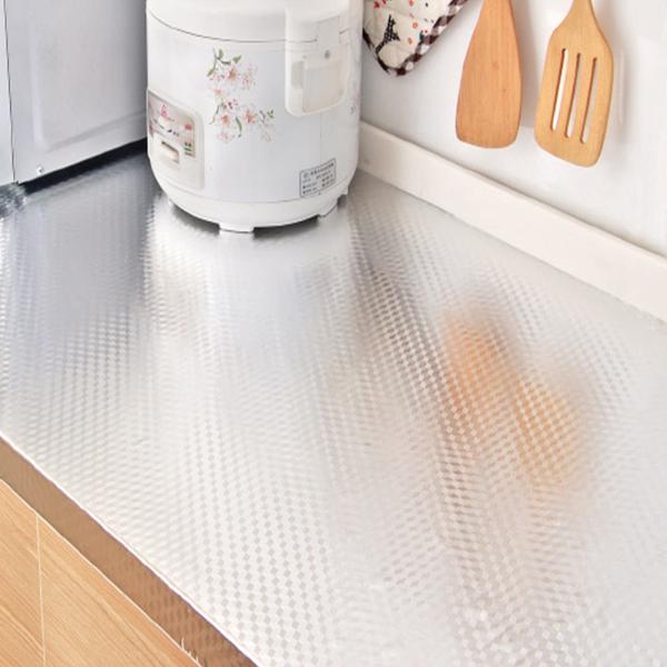 【Ready Stock】40X100CM Aluminum Foil Self Adhesive Waterproof Wallpaper DIY Kitchen Furniture Decorate Wallpaper (8)