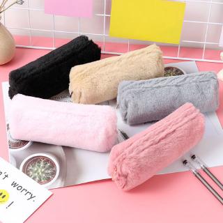 Pencil Case Plush Pencil Case Bag Cute Large Capacity School Supplies Stationery Gifts Pencilcase (2)