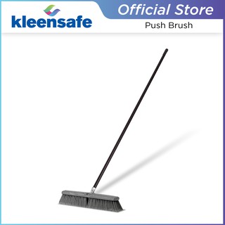 Floor Brush/Push Brush, Heavy Duty, stiff bristles for cleaning floors, long handle
