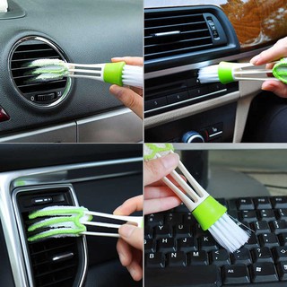 Double Head Cleaning Brush Computer Keyboard Air-condition Window Leaves Blinds Cleaning Tools