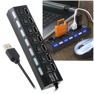 Insten 7-Port USB Hub with ON / OFF