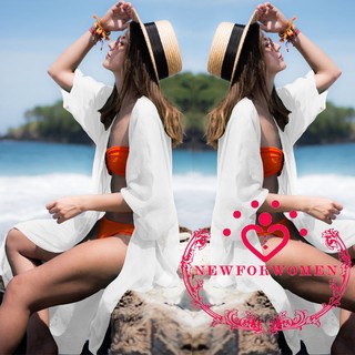Womens Bikini Cover Up Kaftan Beachwear Beach Short Dress Ladies Casual Dress