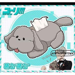 NNN-YURI!!! on ICE Victor Makkachin Poodle Plush Tissue Box (1)
