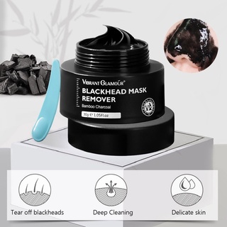 VIBRANT GLAMOUR Bamboo Charcoal Blackhead Remover Face Mask Peel-Off Acne Treatment Peeling 30g (1)