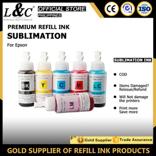● Premium Ink Sublimation Ink Refill Ink for Epson Printer 100ml Six colors All Colors