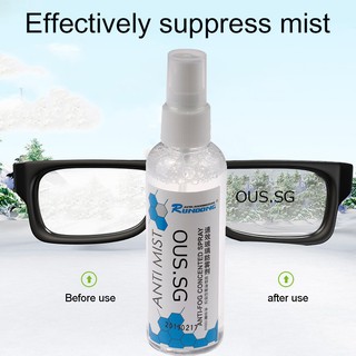 ✓■outstandingu ❣ Anti-fog Agent Mist Liquid Spray for Glasses & Car Glass Windscreen Window Clean No