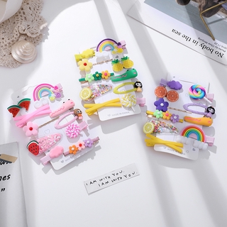 6ps/30pcs multi-style suit hairpin rainbow cute all-match hairpin (5)