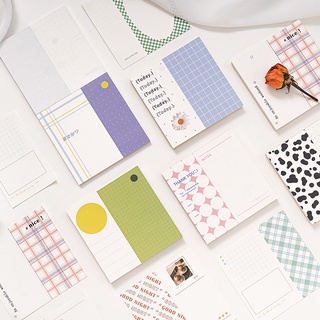 Momona 30Sheets Cute Grid Memo Paper Note Paper For Journal Planner Office School Supplies