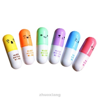 6pcs/pack Stationery Fluorescent Drawing Mini Fashion Highlighter Pens