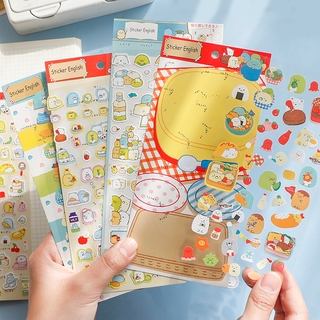 emmoo 1sheet Cute Cartoon Sticker DIY Scrapbooking Decoration Stickers Stationery