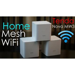 J6xW Tenda Nova MW3 AC1200 MU-MIMO Whole Home Mesh WiFi System AP Mode/Router
