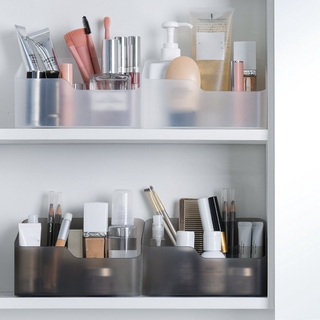 DIY Cosmetic Organizer Desk Decor Jewelry Container Storage Box Bins Makeup Holder Office Desktop Case