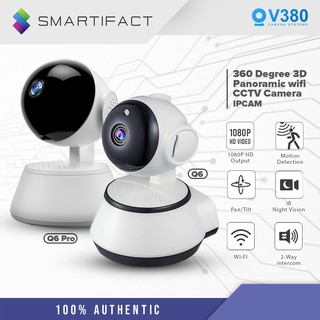 V380 Q6 PRO 1080P Smart Security IP Cam 360 Degree 3D Panoramic WiFi CCTV Camera IP CAM