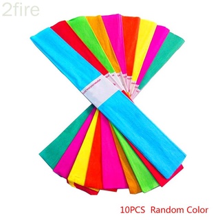 10pcs Craft Crepe Paper Roll Sheets Wrapping Florist Streamers Party Birthday Hanging Decoration