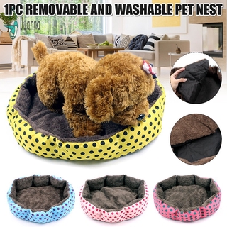 Dog Bed Removable and Washable Soft Warm Cat Nest Dot Pet Bed Durable Cute JNA