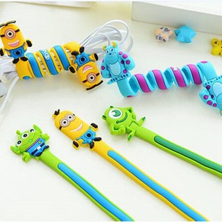 【Fast Delivery】Cartoon Animal Winder Cable Organizer Two-ended Protection Soft Silicone Winder Strips Winder Headphones Data Cable Winder Cable Organizer
