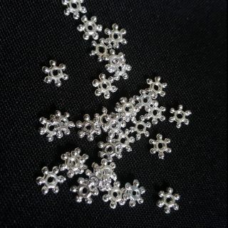 100pcs Acrylic snow spacer beads