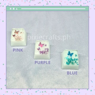☆Butterfly☆ Handmade Resin Artisan Keycaps for Mechanical Keyboard CherryMx Gateron Kailh Switch (6)