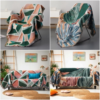 Nordic Picnic Blanket Outdoor Knitting Blanket Sofa Towel Dustproof Cover Home Decor