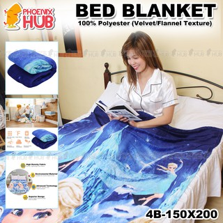 Phoenix Hub 4B-150x200 Queen Size Cotton Blanket Kumot Soft Double Size (150cm*200cm) Made in Korea