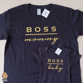 MAD POTATO Boss Mommy Boss Baby Family Terno Matching Shirts Family Set Family Shirts