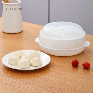 Round microwave oven can be used for steamer food heating steamer with sealed lid