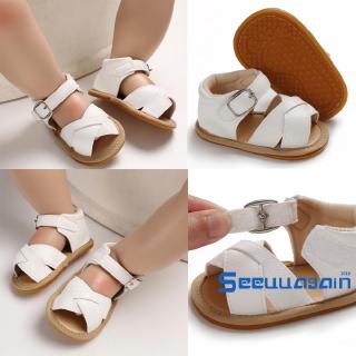❥☀✿SEEBaby Girl Non-slip Toddler Princess Shoes Newborn Baby Summer Sandals (2)