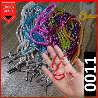 JM L-0011 | 10 PCS | Mini Full Rosary Bracelet | Size 4mm | Violet | Green | Red | Pink | Black