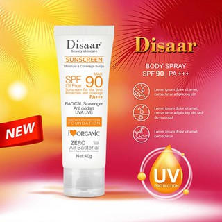Dissar Whitening Sunscreen UV SPF90 PA+++ Sun Cream Sunblock SPF90 Body Lotion Sunscreen for face