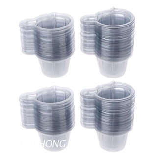 YOI 200Pcs 40ML Plastic Disposable Dispensing Cup Epoxy Resin Mixing Cups Resin Dispenser For DIY Epoxy Resin Jewelry Making