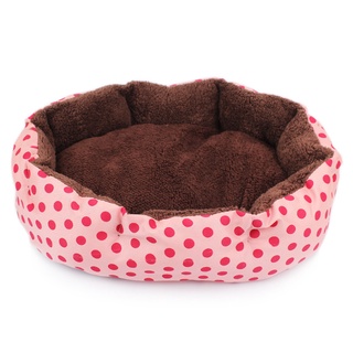 Dog Bed for Small Pet Bed Cute Doghouse Dot Printed Pet Mat Cat Bed Pet Cathouse Dog Bed Pet