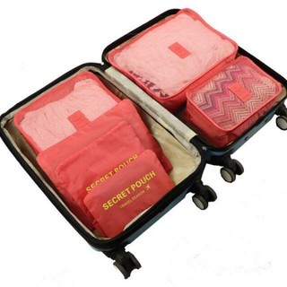 Travel Bags▥✴WILD FASHION # 6in1 Travel Luggage Bag Clothes Organizer 6 in 1